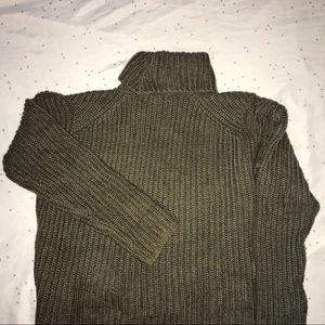 Olive Green Turtle Neck Sweater from Forever 21.
